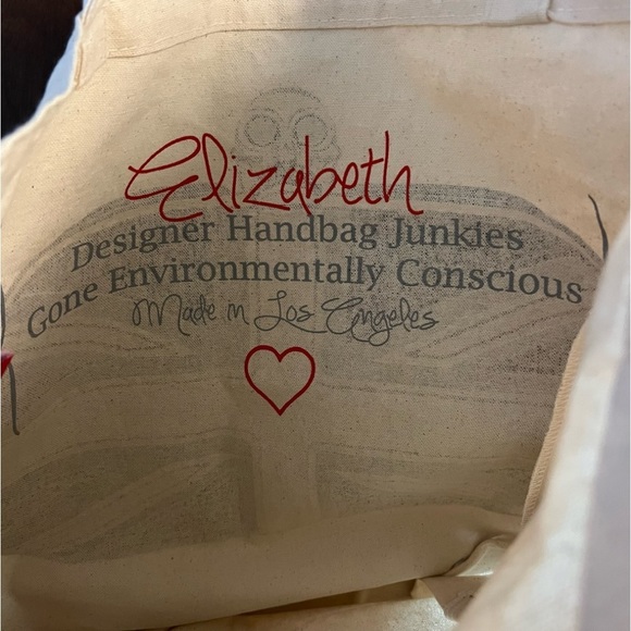 My Other Bag Canvas Tote Elizabeth Designer Handbag Junkie Goes Environmentally - Picture 4 of 9